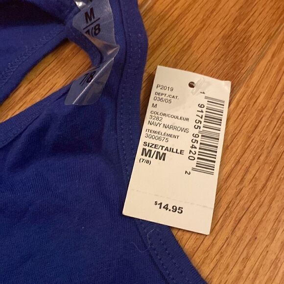 Girls Matchables Glitter Graphic Racerback Fringe Hem Tank Top size medium - Picture 3 of 3